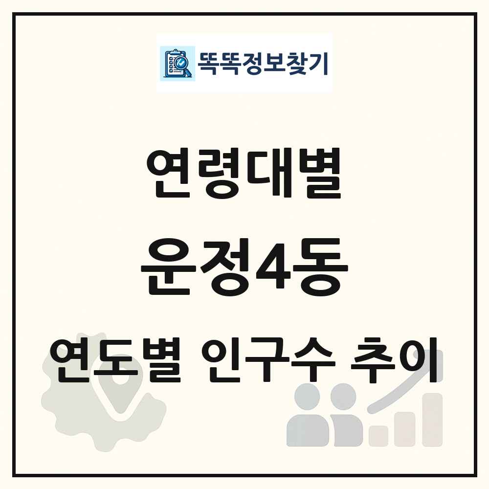 운정4동 생애주기별 인구수 링크 그림